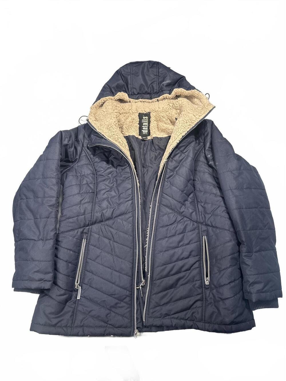 Details INTL Women's Hooded Quilted Puffer Jacket